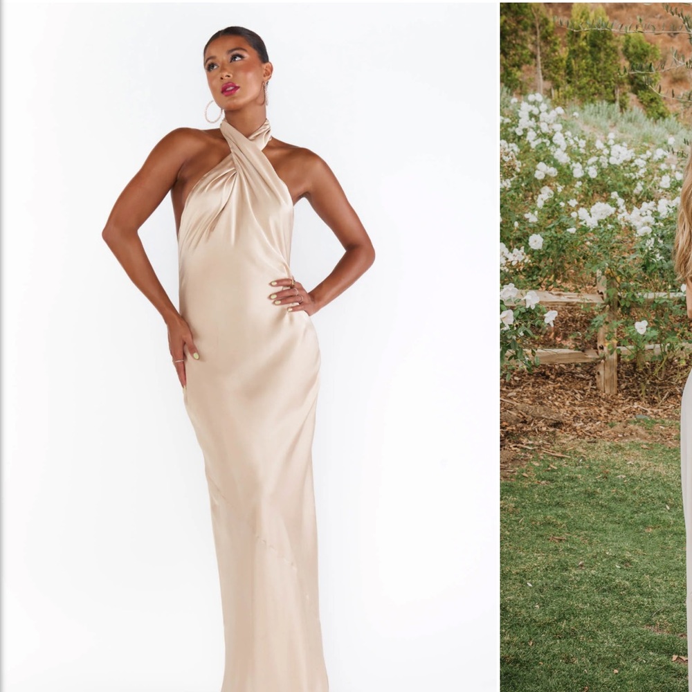 Show Me Your Mumu Jasmine Halter Maxi Dress - Worn Once - Dry Cleaned - Size M